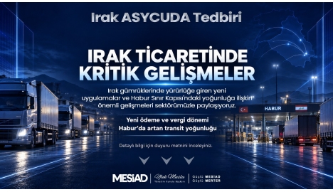 Irak ASYCUDA Tedbiri ve Transit Taşımalarda Yaşanan Sorun Hk.