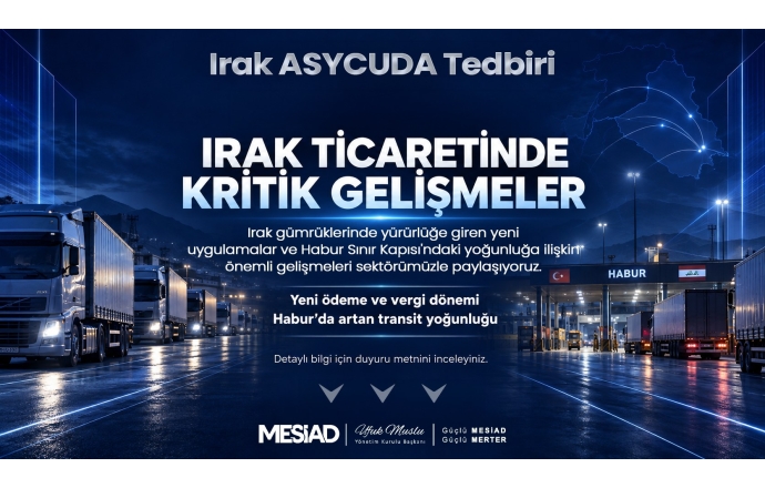 Irak ASYCUDA Tedbiri ve Transit Taşımalarda Yaşanan Sorun Hk.