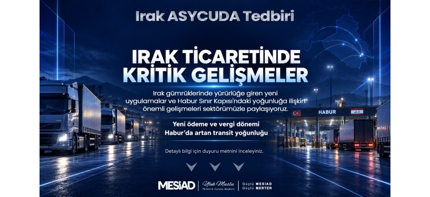 Irak ASYCUDA Tedbiri ve Transit Taşımalarda Yaşanan Sorun Hk.